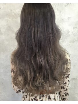 ニコ(nico...) グラデ#ワイドバング#くびれミディ#モーブカラー