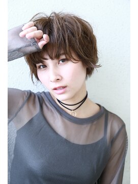 ヌーム 塚本店(NOOM) レザーマッシュウル黒髪から明るいまで対応 厚めバングショート