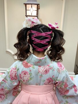 セットサロンエース(Set salon Ace) 【クロスリボン編みツインテール】