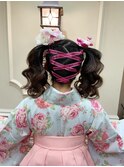【クロスリボン編みツインテール】