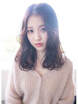 シャンドゥール 栄店(CHANDEUR) 大人可愛い黒髪暗髪ナチュラル前髪なし透け感透明感