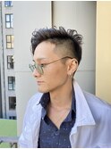 【津賀 涼】大人カッコいい外国人風パーマ刈り上げビジネス☆