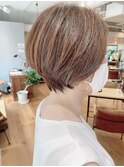 ショートボブ/イメチェン/フルバング/似合わせカット銀座/日比谷