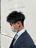 六本木美容室 白金店&nbsp;スパイキーショート/ビジネス/アッシュブラック/ツーブロック