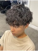 ツイストスパイラルパーマ波巻きスパイラル刈り上げマッシュ