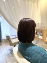 つや系まとまりボブ/グレージュ/フレンチカジュアル