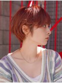 大人可愛い20代30代40代黒髪前下がりショートボブ丸みショート◎