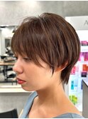30代40代大人女性/前髪ありショートボブ/ショートヘア/髪質改善