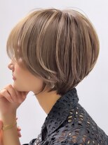 ラフ 新宿(Laff)&nbsp;ショートボブ×ショコラアッシュ【束感/ヘルシースタイル/新宿】