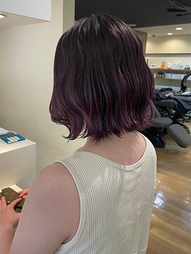 ラファンス 栗林店(LaFENCE) ゆるふわショートピンクブラウン