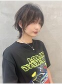 斜め45°も素敵なウルフカット　ウルフ　ネオウルフ