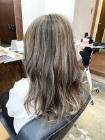 ヘアメイク デザート(HAIR MAKE DESART)&nbsp;高盛優芽香【ハイライト×モノグレージュカラー】