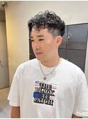 無造作ツーブロックショート/メンズパーマ/大野
