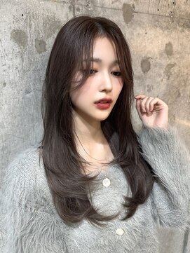 シーシンジュク 新宿南口(Sea shinjuku) 大人ガーリー×ダークアッシュ[似合わせカット/ミディアム]