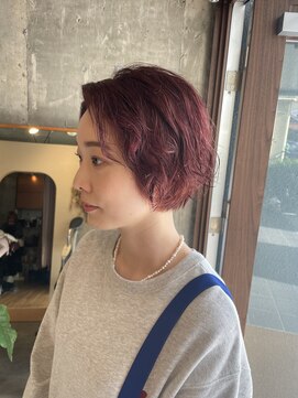 ヘアースイッチ(HAIR SWITCH) チェリーレッド/ブリーチなし/ショート