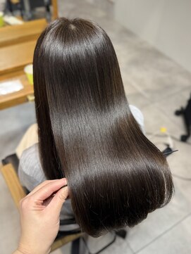 アイノアシェール 西宮(AInoa Cher) 【極上の髪質改善】エステ/艶髪/オリーブグレージュ