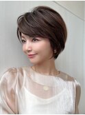 ショートボブ30代40代50代ひし形シルエット【三島長泉沼津】