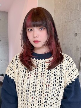 ソル バロール 表参道(SOL .valor) 顔周りレイヤーカットブリーチデザインカラーワンホンレイヤー◆