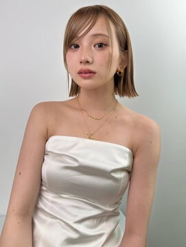 ソヨン なんば(SOYON) 《SOYON》ケンニプモリの切りっぱなしボブ