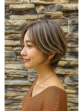 レーブ 大宮店(reve) ショートレイヤー、ハイライト