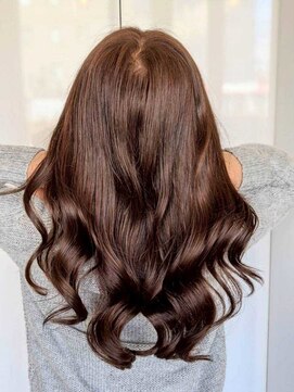 ジュリアンマーラ(Julien Mara) 艶感カカオブラウンウェーブ/韓ドル風ウェーブヘア/秋冬カラー