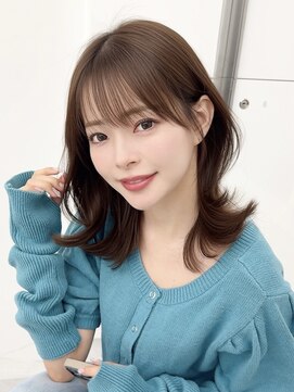 アマトウキョウスマートサロン(AMA TOKYO×Smart Salon) くびれレイヤー/顔まわりカット/レイヤーカット/小顔ヘア