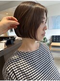 【nanoka】ブラウンカラー　大人ボブ