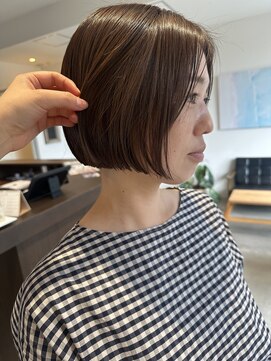 ドレープ(Dreap) 【nanoka】ブラウンカラー　大人ボブ