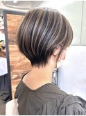 熊本ショート/大人ショート/コントラストハイライト/髪質改善