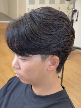 ビカム 名駅(become) 曲がる縮毛矯正/ニュアンスセンターパート