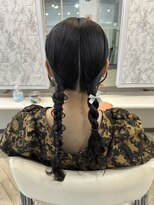 美容室 沙助&nbsp;タイトめ編みおろしツイン