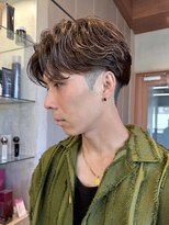 エリマバイフィフス 調布(elima by fifth)&nbsp;調布メンズパーマフェザーパーマショートパーマセンターパート