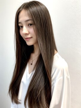 透明感ストレート×メテオカラー美艶ロング