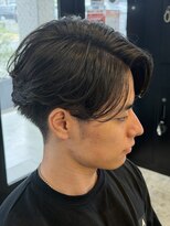 ルーメン 各務原(ROOO MEN)&nbsp;メンズセンターパートマッシュニュアンスパーマ