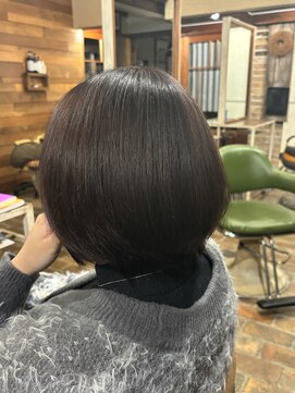 テントヘアー(tent hair) ブラウンカラー