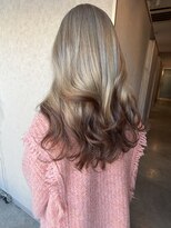 アイディー 高知(id) -高知 id- 韓国艶髪 ブリーチ毛先カラー