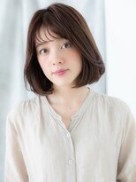 ドクターズ サロン ラブ(Dr's Salon LAB)&nbsp;ぱっつん前髪ツヤ髪モカブラウン大人美人ボブディt古河30代40代