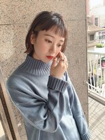 stair : case ginza7【ステアケース】 大人かわいい外ハネボブ耳かけ前下がりミニボブインナーカラー