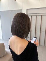 ローレンアオ(LOREN AO)&nbsp;ミルクティーブロンド/ダークブルー/デジタルパーマ/矢場町