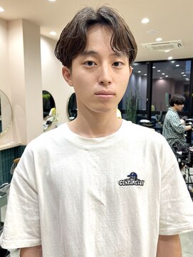 イギー(igggy) メンズパーマ センターパート メンズカット パーマ ショート