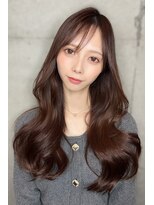 リークフー(Ree cu fuu) 韓国風くびれレイヤーカットハッシュカットミルクブラウン