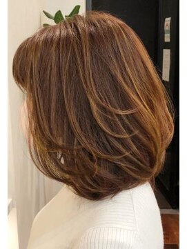 ネックス 表参道本店(nex) nex表参道　オレンジ　ハイライトカラー　白髪