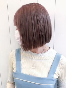 アイティーバイアルバム 藤沢店(IT by ALBUM) ベージュボブ_フェザーバングマッシュショート_ba321331