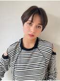 【荒木依莉亜】センターパートの垢抜けナチュラルショート