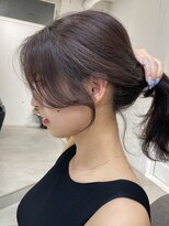 シーン(seen)&nbsp;【韓国サイドバング×ラベンダーグレージュ】小顔カット