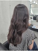 斜めバング/グレージュカラー/デザインカラー/眉毛/銀座/東銀座
