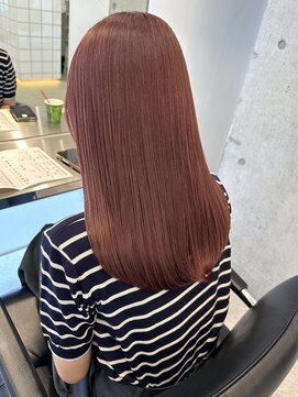 サンクプロジェクト(cinq PROJECT) 韓国風顔周りレイヤーカットミルクティーベージュブラウンカラー