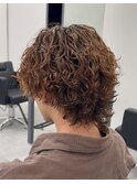 サーフカール×センターパート×海外ヘア×ハイトーン