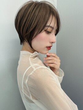 リリット(ReLit) ハイライトレイヤーカットグレージュベージュショート髪質改善