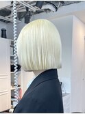 ◎ブロンドヘアダブルカラーハイトーンカラーケアブリーチ#原宿